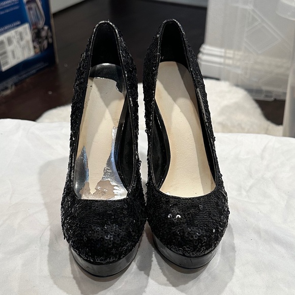 Bakers Victory Stiletto Sequin Heels Size 6 - Picture 1 of 5